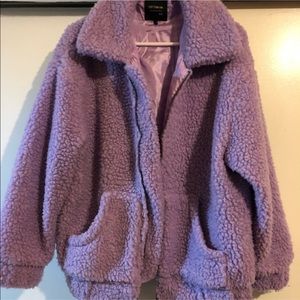 Lavender Sherpa coat